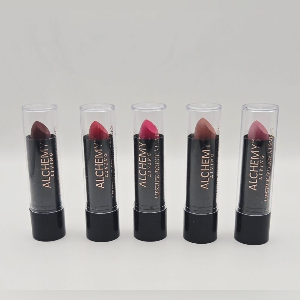 Alchemy Living Lipstick Bundle - Set of 5 Unused Shades, Not Sealed